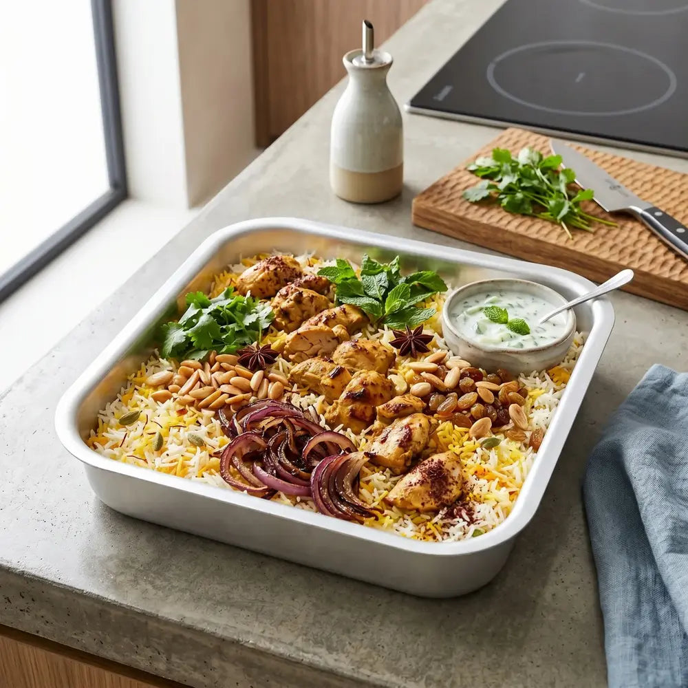 طاجن ألومنيوم مربع 30 * 30