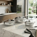 طقم صواني فرن تشيكي بالغطاء (26 - 28 - 30)